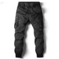 2024 Fashion Casual Cotton Pants Hip Hop Ribbon Male army Trousers 38 - Brocelles