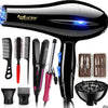 220V Hair Dryer Professional 2200W Gear Strong Power Blow Hair Dryer Brush For Hairdressing Barber Salon Tools Hair Dryer Fan - Brocelles