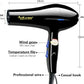 220V Hair Dryer Professional 2200W Gear Strong Power Blow Hair Dryer Brush For Hairdressing Barber Salon Tools Hair Dryer Fan Brocelles