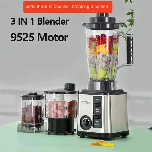 3L 3in1 blender European stainless steel high capacity metal wall breaker Juicer Meat grinder - Brocelles