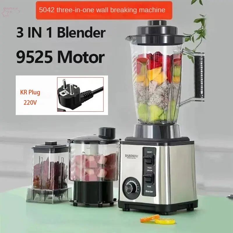 3L 3in1 blender European stainless steel high capacity metal wall breaker Juicer Meat grinder - Brocelles