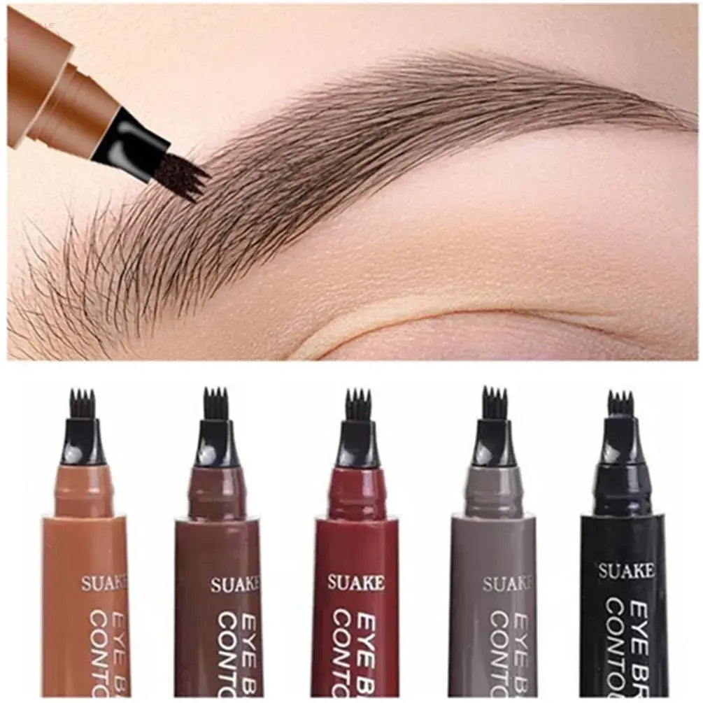 4D Microblading Eyebrow Pen with 4 Forks Tip Brocelles