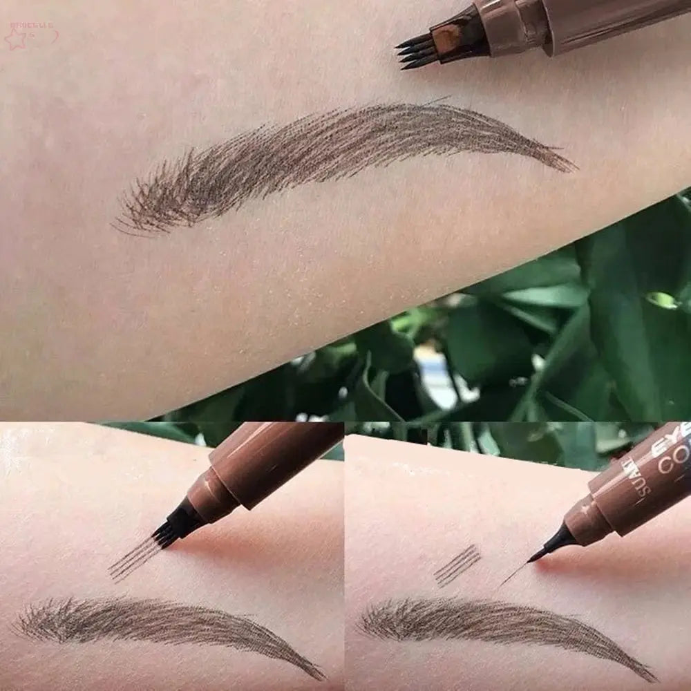 4D Microblading Eyebrow Pen with 4 Forks Tip Brocelles