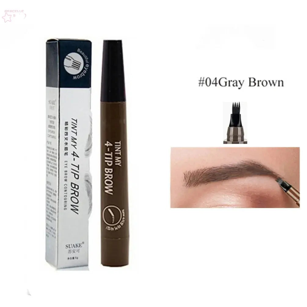 4D Microblading Eyebrow Pen with 4 Forks Tip - Brocelles