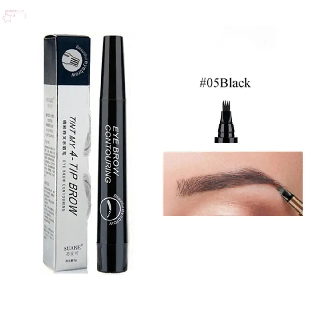 4D Microblading Eyebrow Pen with 4 Forks Tip - Brocelles