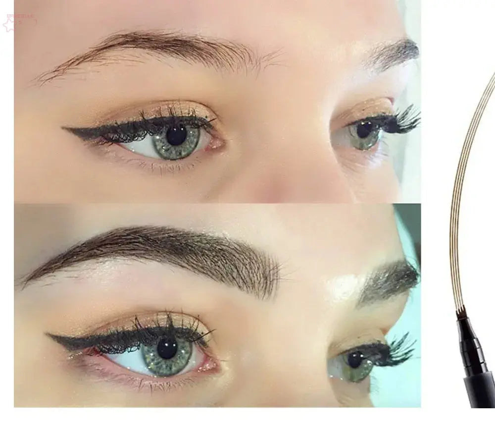 4D Microblading Eyebrow Pen with 4 Forks Tip Brocelles