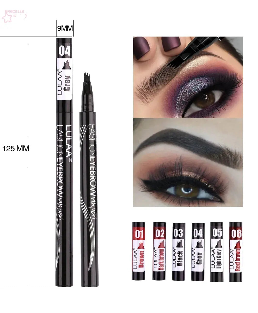 4D Microblading Eyebrow Pen with 4 Forks Tip Brocelles