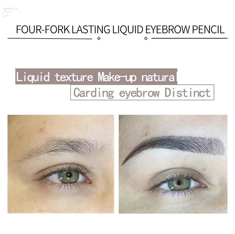 4D Microblading Eyebrow Pen with 4 Forks Tip Brocelles