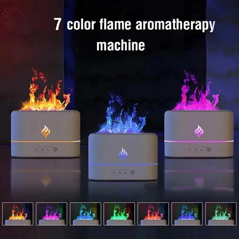 7-Color Light Simulated Flame Aromatherapy Brocelles