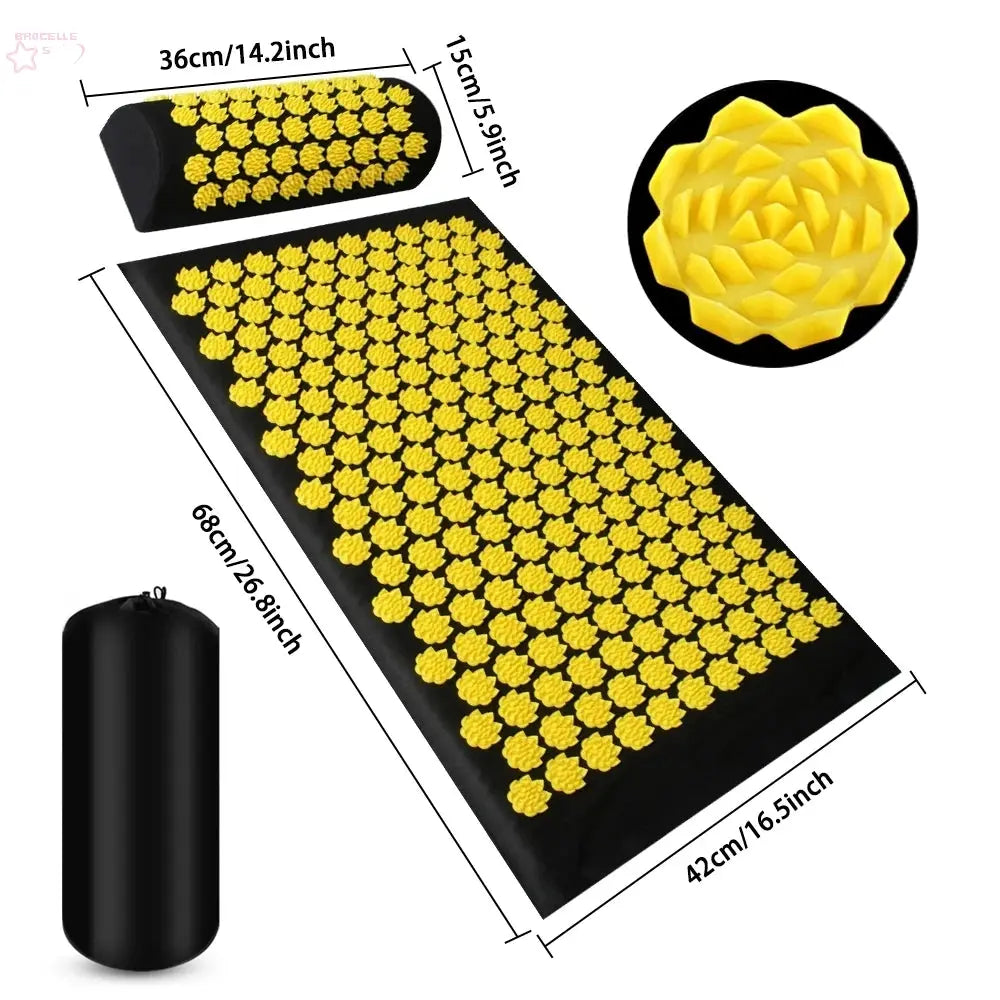 Acupressure Yoga Mat Kuznetsov's Applicator Cushion - Brocelles