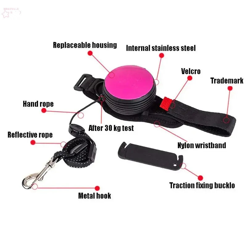 Adjustable Hands-Free Wrist Retractable Dog Leash eprolo