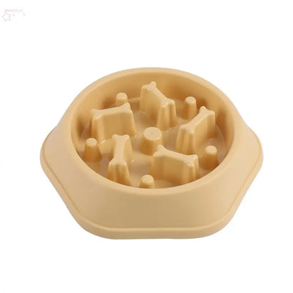 Anti-Choking Pet Slow Food Bowl Bone Shaped Slow Food Dog Bowl Food Bowl Anti-Spill Pet Bowl Brocelles