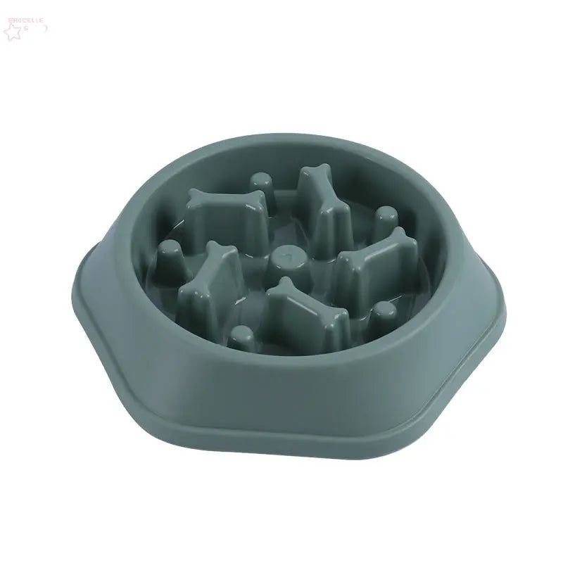 Anti-Choking Pet Slow Food Bowl Bone Shaped Slow Food Dog Bowl Food Bowl Anti-Spill Pet Bowl Brocelles