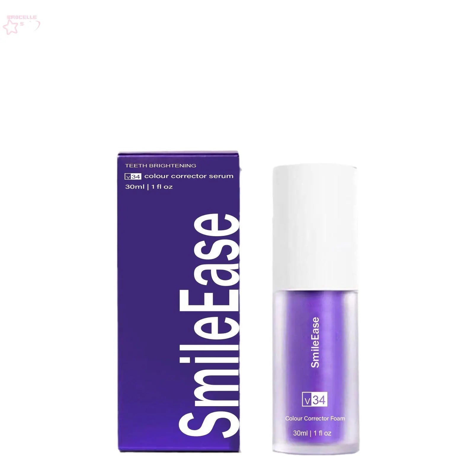 BROCELLES HISMILE V34 Purple Toothpaste Colour Corrector Brocelles