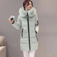 BROCELLES Women Winter Fur Collar Hooded Brocelles.