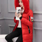 BROCELLES Women Winter Fur Collar Hooded Brocelles.