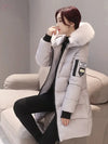 BROCELLES Women Winter Fur Collar Hooded Brocelles.