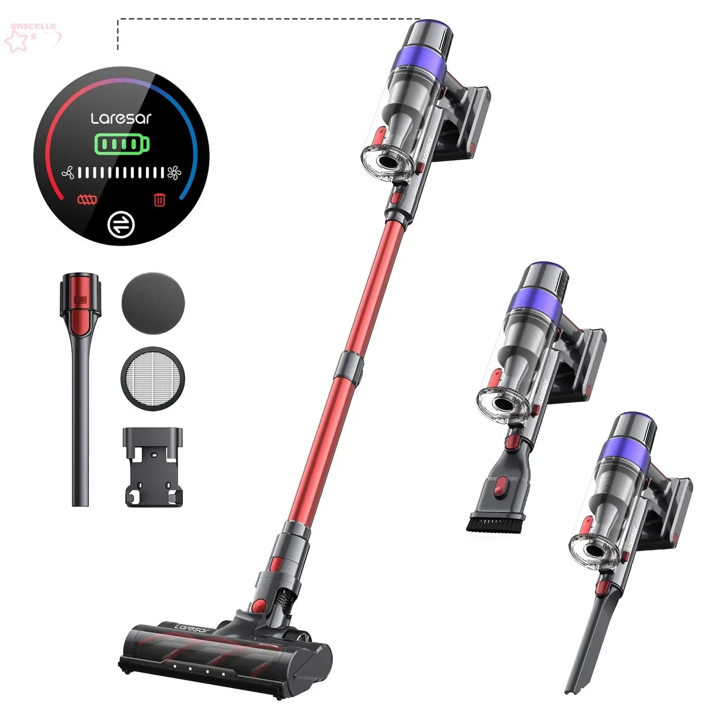 BROCELLE'S Elite 8 Cordless Vacuum Cleaner:.