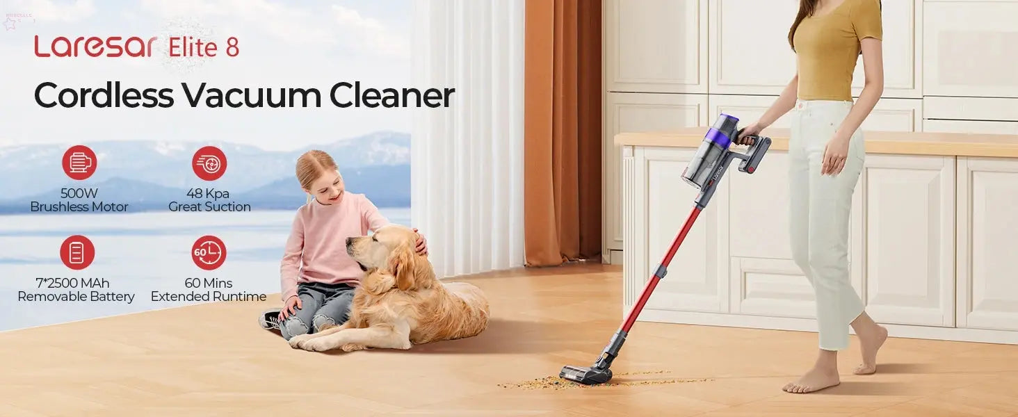 BROCELLE'S Elite 8 Cordless Vacuum Cleaner:.