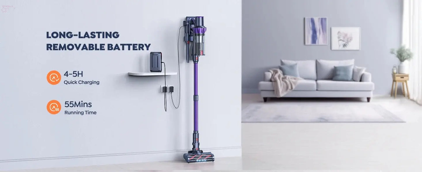 BROCELLE'S Powerful 38KPa Cordless Vacuum Cleaner.