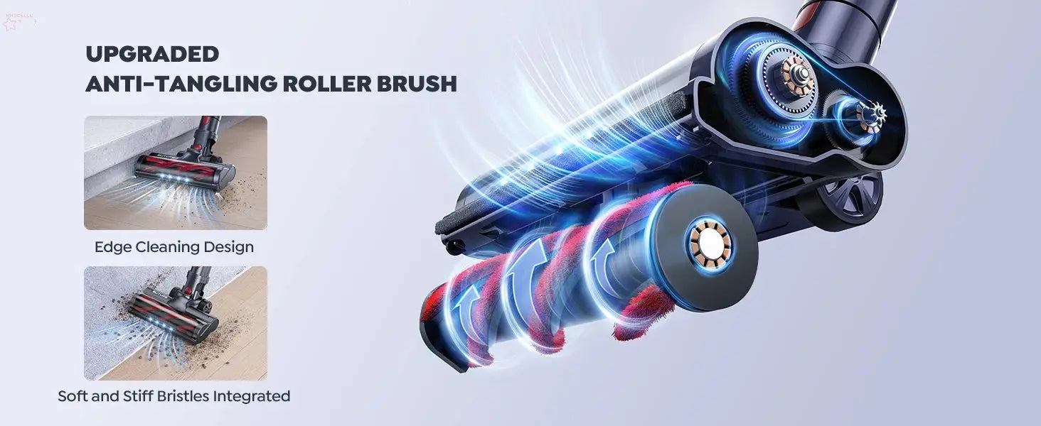 BROCELLE'S Powerful 38KPa Cordless Vacuum Cleaner.