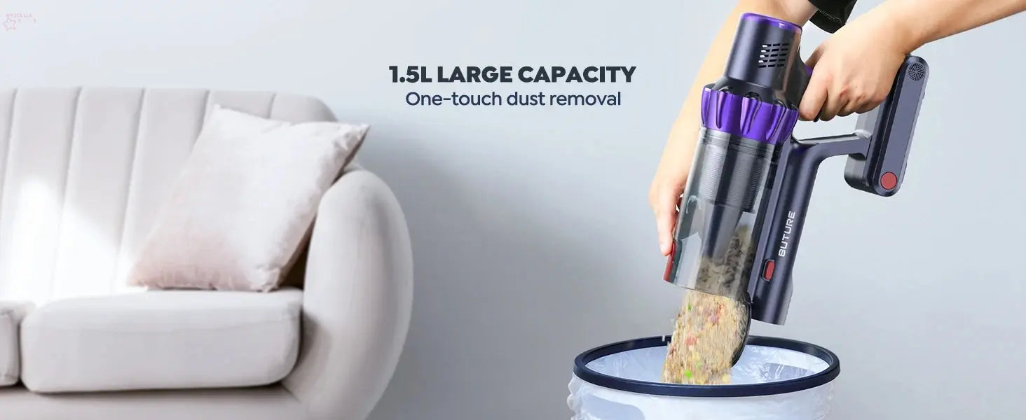 BROCELLE'S Powerful 38KPa Cordless Vacuum Cleaner.