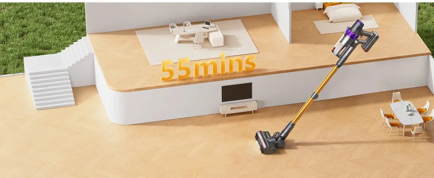 BROCELLE'S Ultra-Powerful 500W Cordless Vacuum Cleaner.