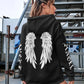 Beautiful Angel Wings Printed Hoodies Brocelles.