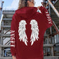 Beautiful Angel Wings Printed Hoodies Brocelles.