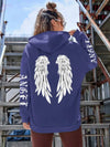 Beautiful Angel Wings Printed Hoodies Brocelles.