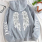 Beautiful Angel Wings Printed Hoodies Brocelles.