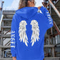 Beautiful Angel Wings Printed Hoodies Brocelles.