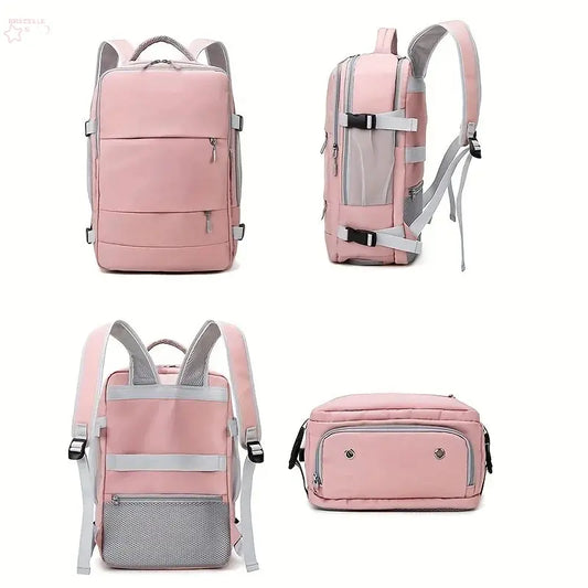 Women's Bag Large Capacity Journey Multifunction Backpack With Shoe Storage Multilayer Dry And Wet Separation Waterproof - Brocelles