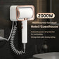 Non Perforated Wall Mounted Hair Dryer 1300W High-Power Fast Drying Negative Ion Hotel And Guesthouse Home Bathroom Hair Dryer - Brocelles