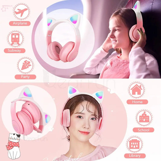 Brocelles Headphones Girls USB Wireless - Brocelles