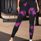 New Tie Dyed Fragmented Flower Yoga Pants Sweat-absorbing High Waist Tight Fit Lifting Hip Fitness Pants Running Sports Pants - Brocelles