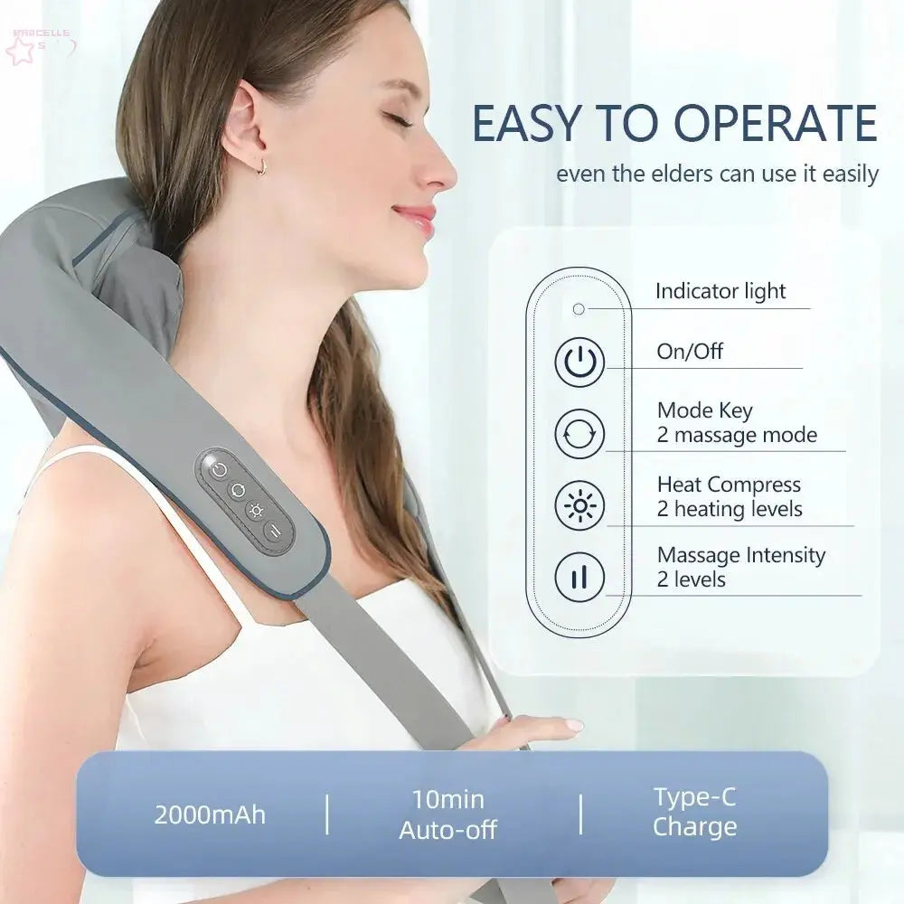 Brocelles Neck And Back Massager Brocelles