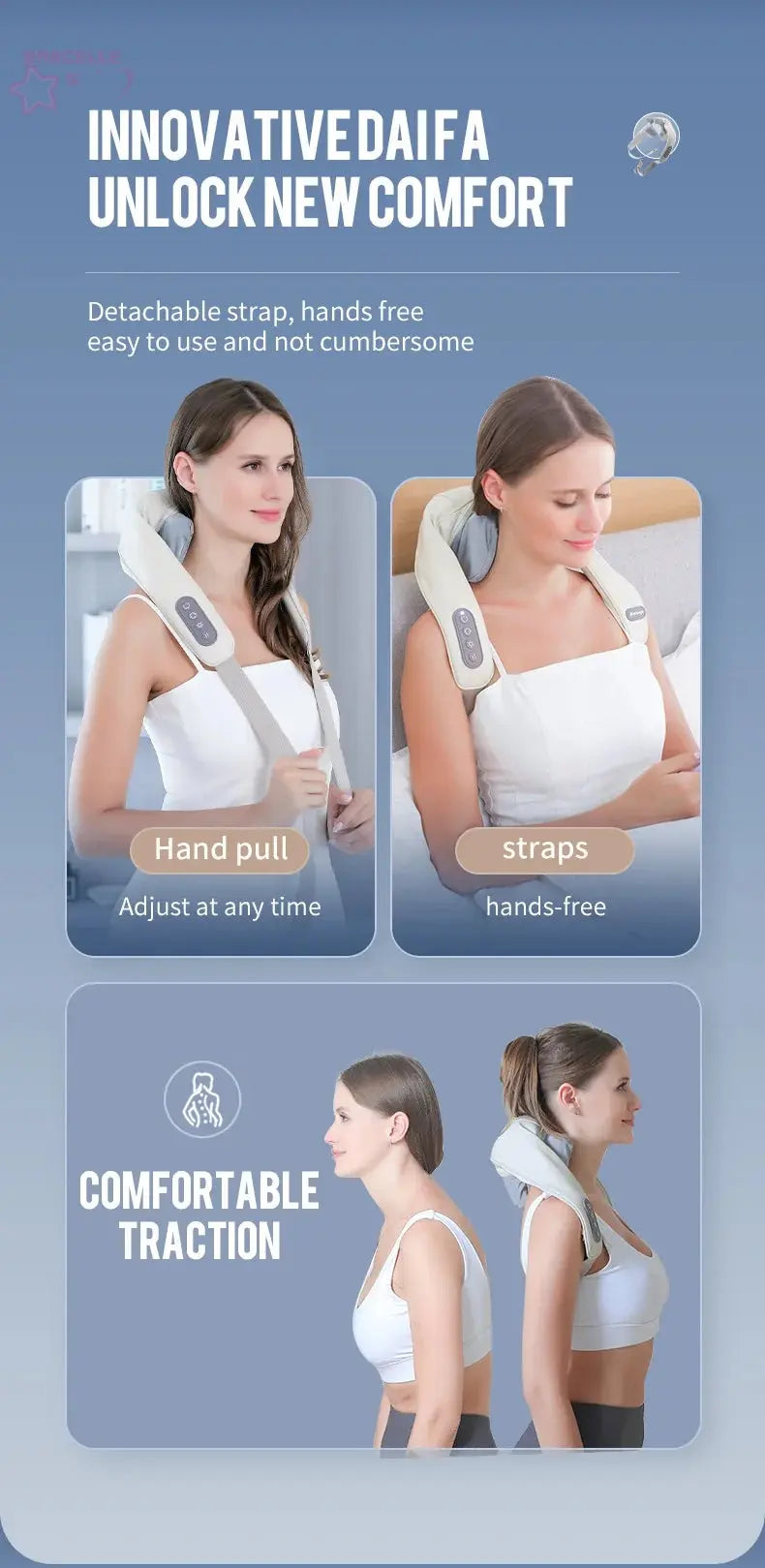 Brocelles Neck And Back Massager Brocelles