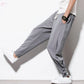 Brocelles Spring and summer cotton-linen buttoned pants for men Brocelles