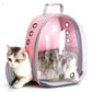 Cat Pet Carrier Backpack Transparent Capsule Bubble Pet Backpack Small Animal Puppy Kitty Bird Breathable Pet Carrier for Travel Brocelles