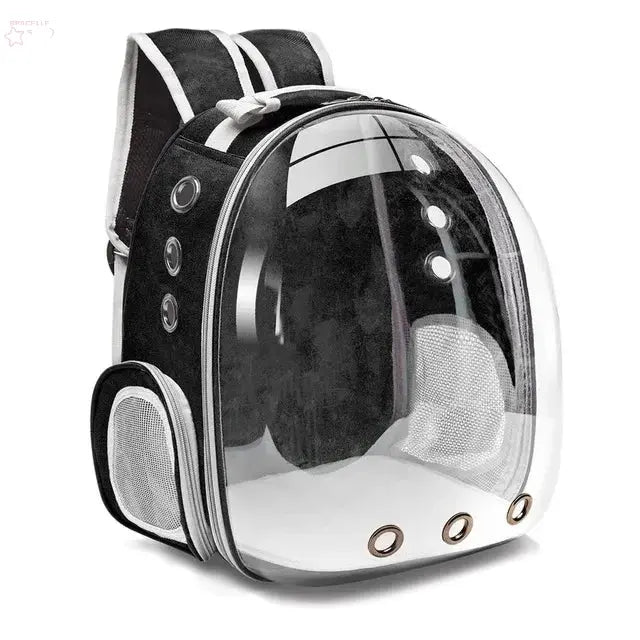 Cat Pet Carrier Backpack Transparent Capsule Bubble Pet Backpack Small Animal Puppy Kitty Bird Breathable Pet Carrier for Travel - Brocelles