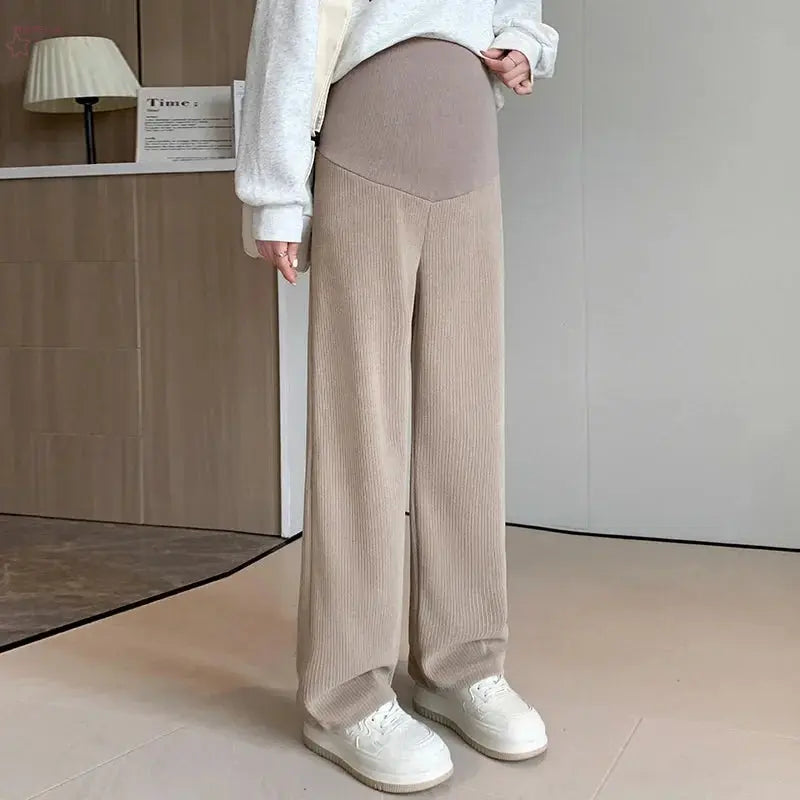 Comfortable & Stylish High Waist Trousers for Pregnant Women Brocelles