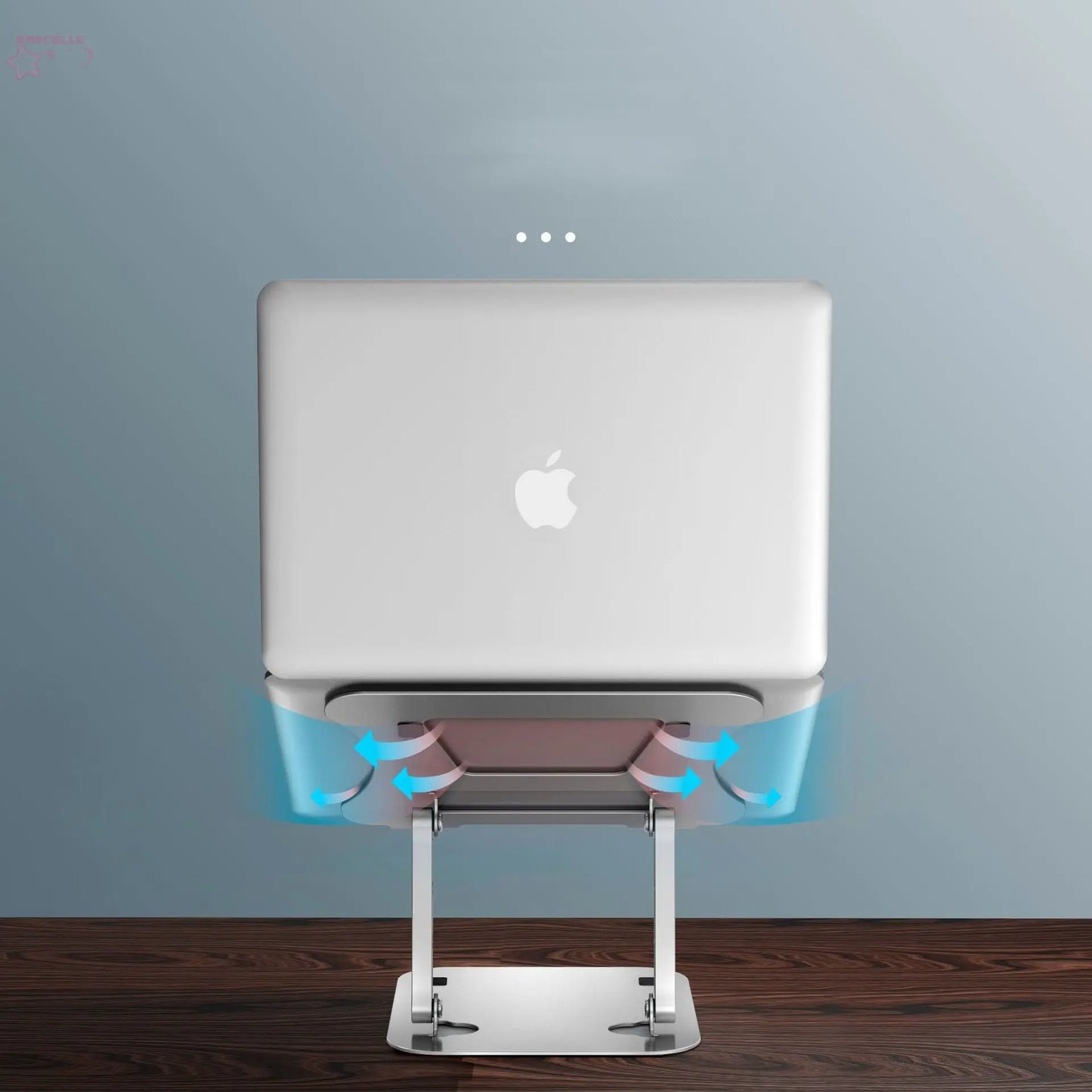 Computer Stand Laptop Aluminum Alloy Desktop Folding Portable Storage Base Can Lift Radiator - Brocelles