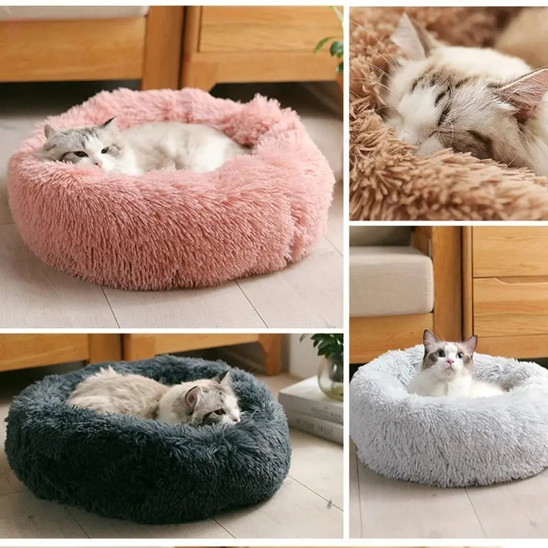 Dog Bed Super Soft Washable Long Plush Pet Kennel Deep Sleep Dog House Velvet Mats Sofa For Dog Basket Pet Cat Bed - Brocelles