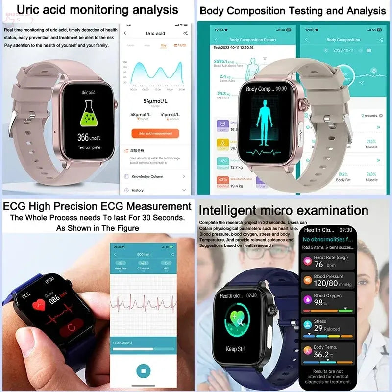 ECG+PPG Medical-Grade Smartwatch - Brocelles