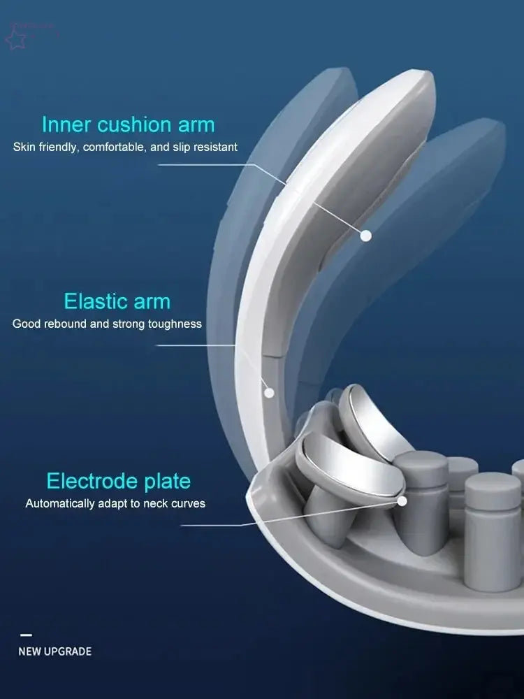 Electric Neck Massage Machine 4 Head And Neck Protection Brocelles