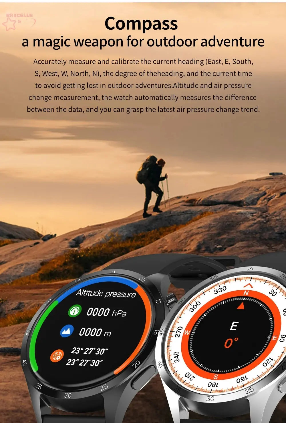 GT4 Pro GPS Smartwatch Brocelles