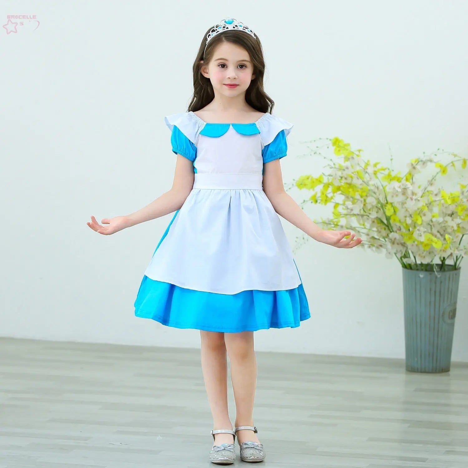 Girl's Princess Dress Alice Cotton Dress Birthday Halloween Dress Brocelles