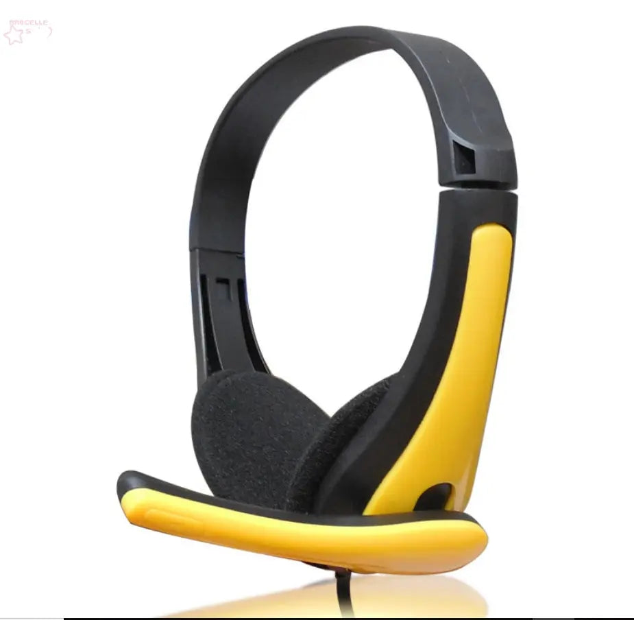 Headset Computer Headset With Wire Control Headset - Brocelles