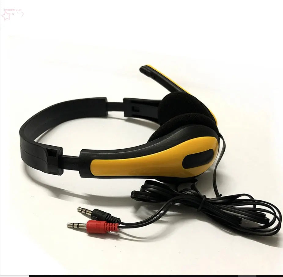 Headset Computer Headset With Wire Control Headset - Brocelles